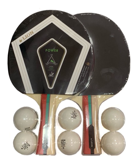 Ρακέτες Ping Pong Σετ 2 ρακέτες & 6 μπαλάκια LION Power|Lion