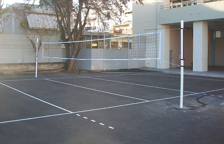 240034 ΣΕΤ ΣΤΥΛΟΒΑΤΕΣ VOLLEY ΜΕΤΑΛΛΙΚΟΙ ø76, πάχους 3mm MEGAFITNESS