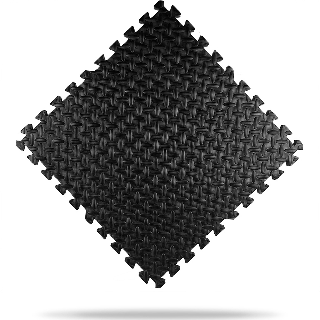 Τατάμι Δάπεδο Παζλ Γυμναστηρίου Μαύρα 60x60x1.2cm 4τμχ | Megafitness