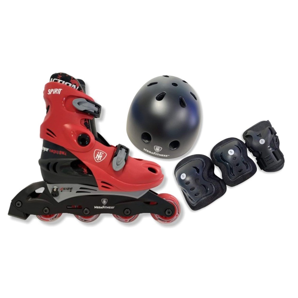 956853 Rollers set combo Κόκκινο-Μαύρο