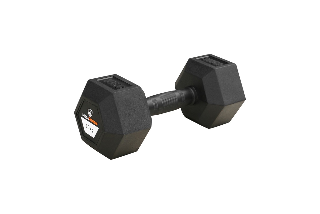 Αλτήρας Εξάγωνος Rubber 10kg | Megafitness