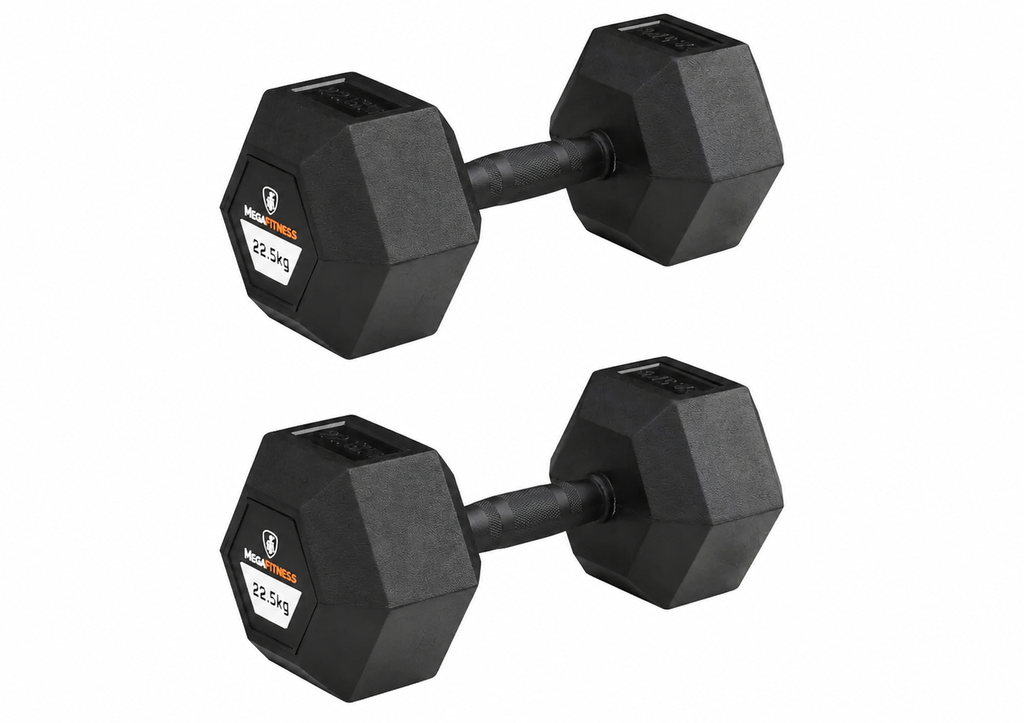 Αλτήρας Εξάγωνος Rubber 22.5kg |Megafitness