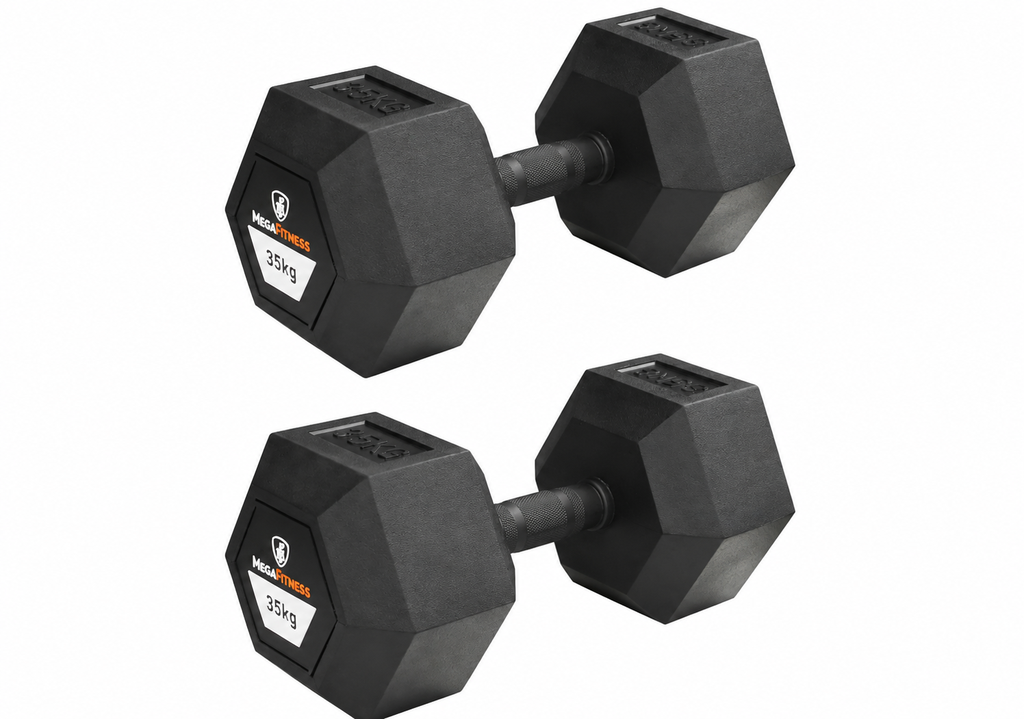 Αλτήρας Εξάγωνος Rubber 35kg |Megafitness