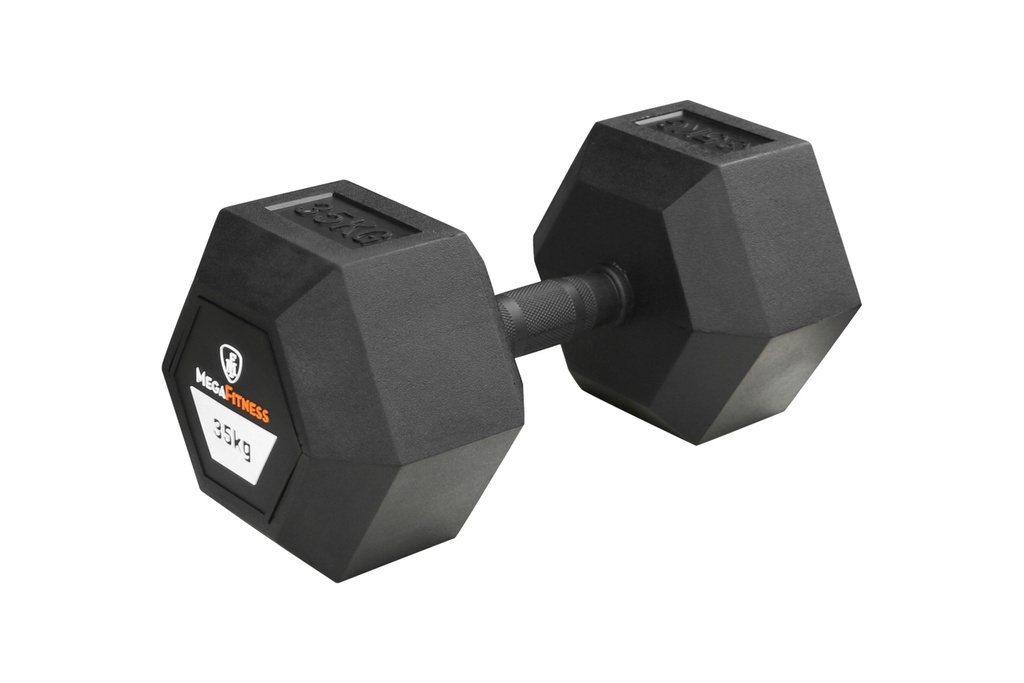 Αλτήρας Εξάγωνος Rubber 35kg |Megafitness