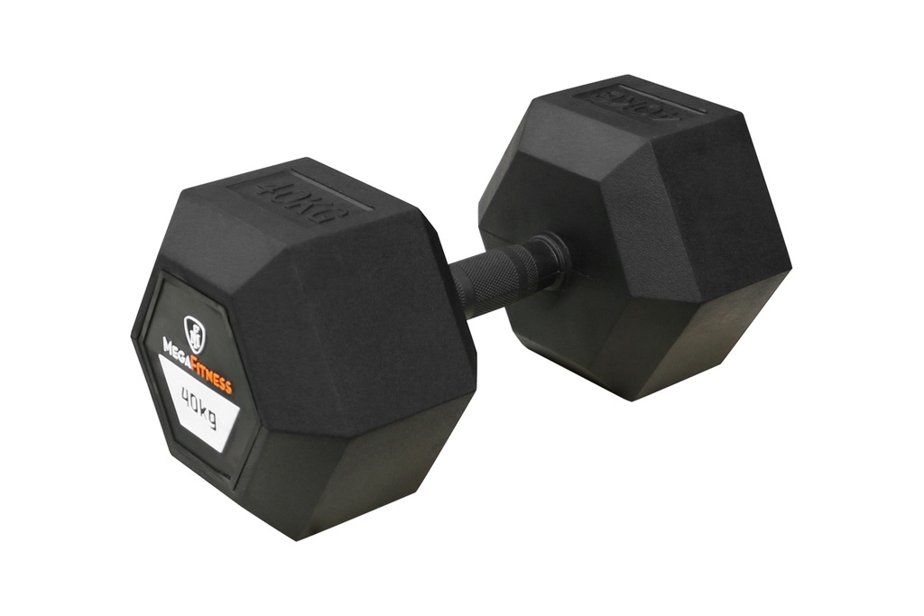 Αλτήρας Εξάγωνος Rubber 40kg |Megafitness