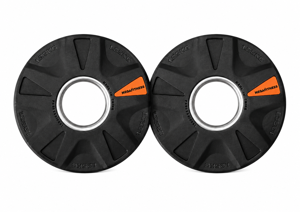 Bumper Plate Ολυμπιακού Τύπου Μαύρο 1.25kg|Megafitness