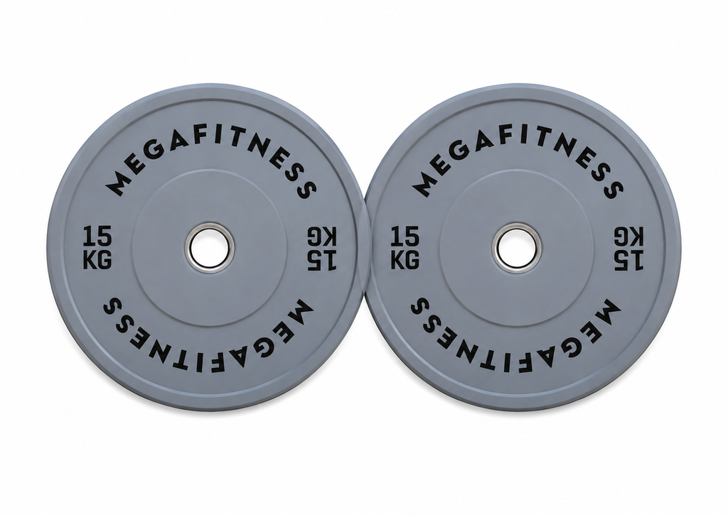 Bumper Plate Ολυμπιακού Τύπου Γκρι 15kg|Megafitness