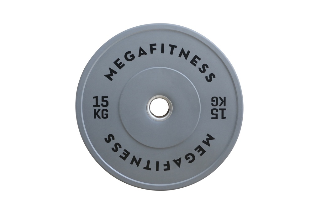 Bumper Plate Ολυμπιακού Τύπου Γκρι 15kg|Megafitness
