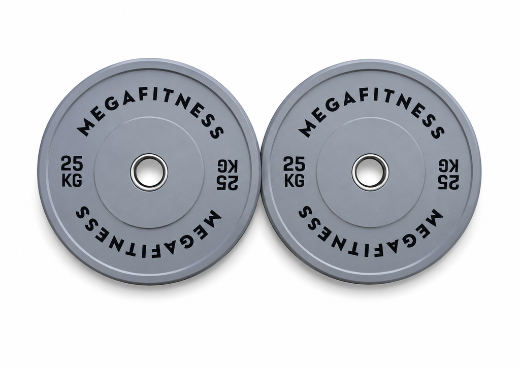 Bumper Plate Ολυμπιακού Τύπου Γκρι 25kg|Megafitness