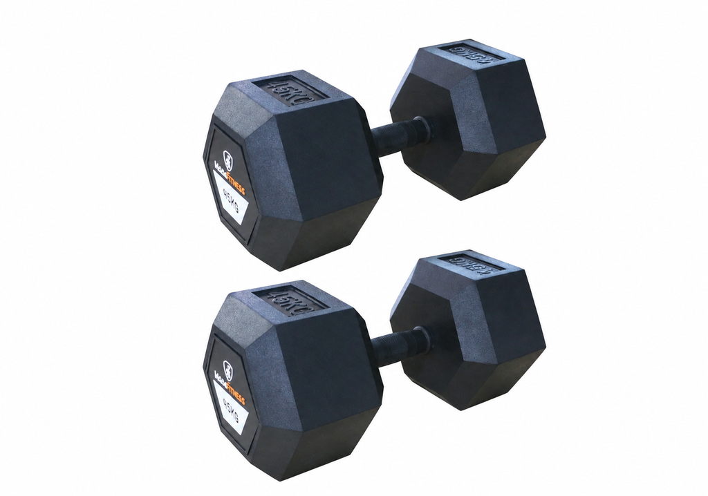 Αλτήρας Εξάγωνος Rubber 45kg |Megafitness