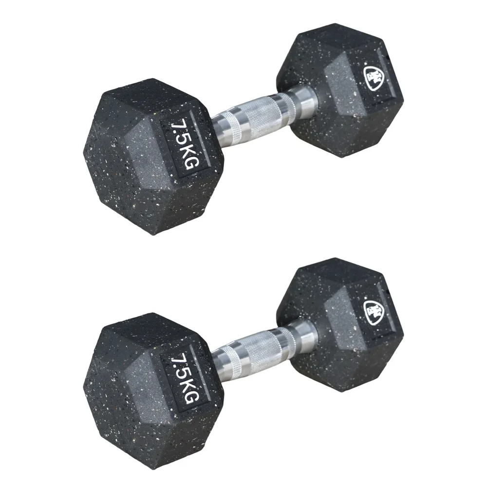 Αλτήρας Elite Εξάγωνος Μαύρος 7.5kg | Megafitness