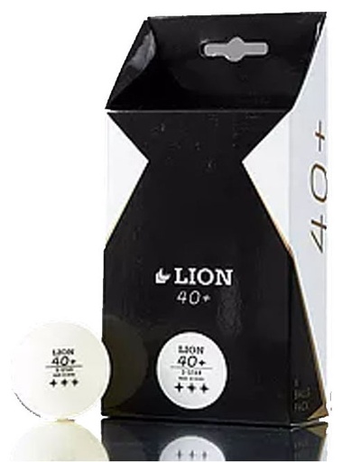 [TB-9037] Μπαλάκια Ping Pong 40+ 3-Star 6Τμχ Άσπρα|Lion