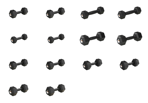 [7711754] Combo Rubber Αλτήρων 1 έως 10kg |Megafitness