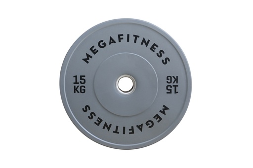 [94086] Bumper Plate Ολυμπιακού Τύπου Γκρι 15kg|Megafitness