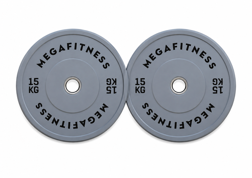 [94086] Bumper Plate Ολυμπιακού Τύπου Γκρι 15kg|Megafitness