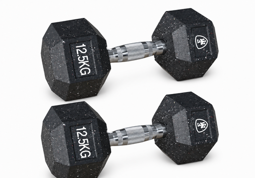[94160] Αλτήρας Elite Εξάγωνος Μαύρος 12.5kg | Megafitness