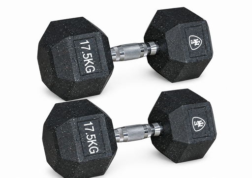[94162] Αλτήρας Elite Εξάγωνος Μαύρος 17.5kg | Megafitness